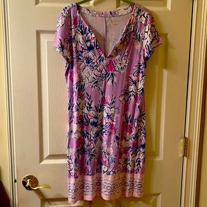 Lilly Pulitzer never wore took on trip was to chilly lavender pink and white des